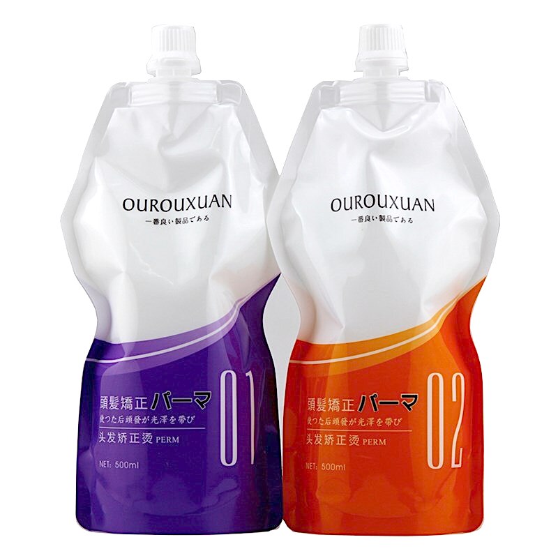 Ourouxuan Keratin Correction Hair Straightening Cream 500ml Duo