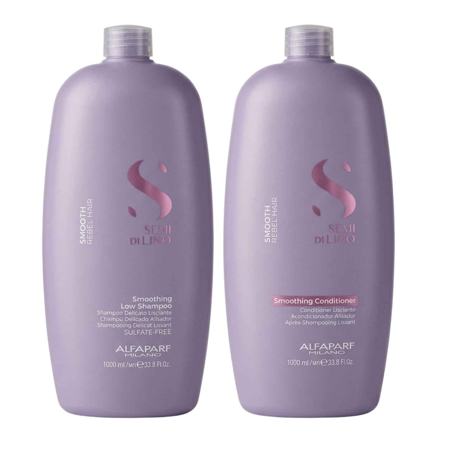Alfaparf Milano Semi Di Lino Smooth Smoothing Shampoo and Conditioner 1000ml