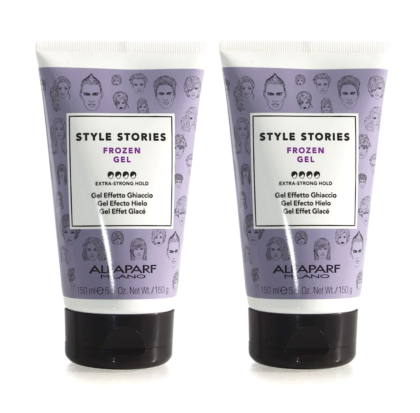 Alfaparf Milano Style Stories Frozen Gel Extra Strong Hold 150ml Duo