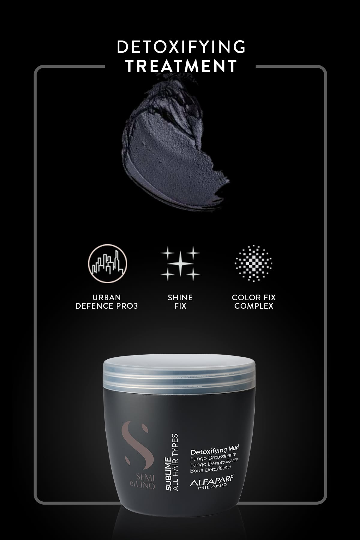 Alfaparf Semi Di Lino Sublime Detoxifying Mud Mask 500ml