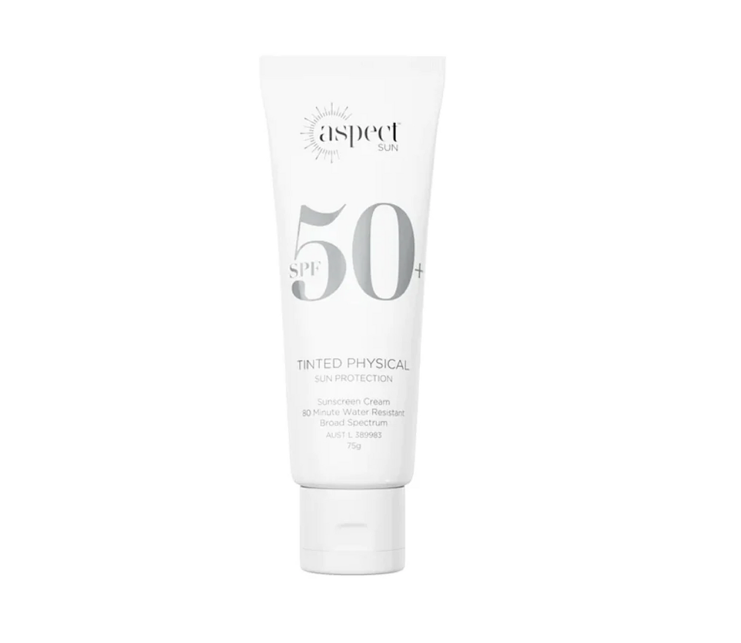 Aspect Sun Tinted Physical SPF 50+ Sunscreen Cream 75g