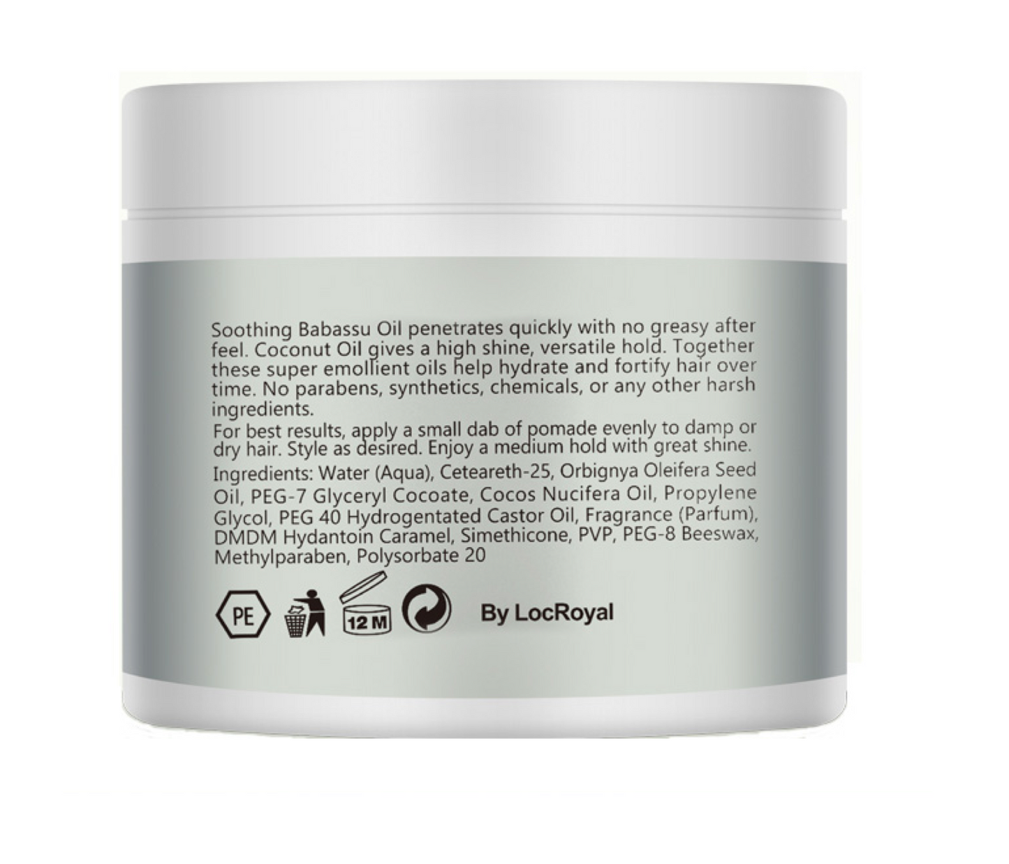 Purc Hair Pomade High Shine Strong Hold 120ml