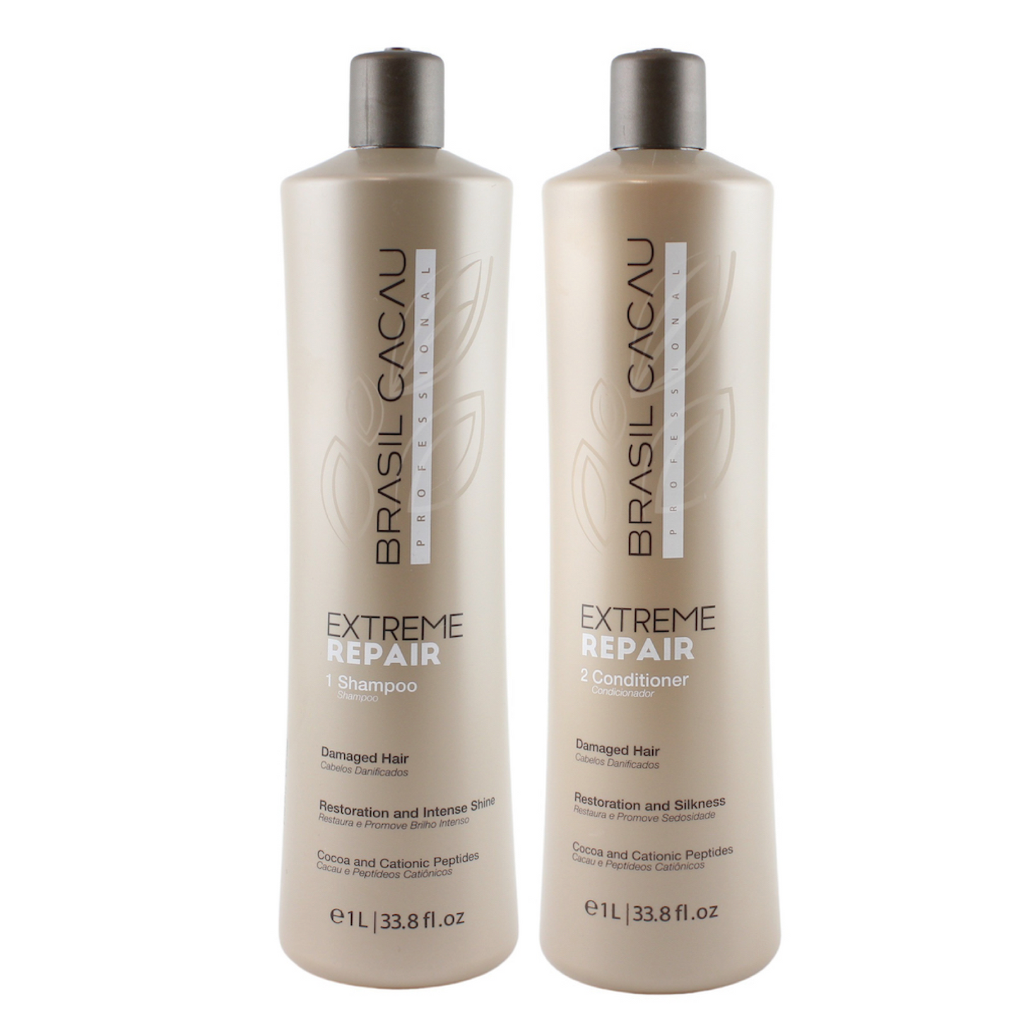 Brasil Cacau Extreme Repair Shampoo and Conditioner 1000ml