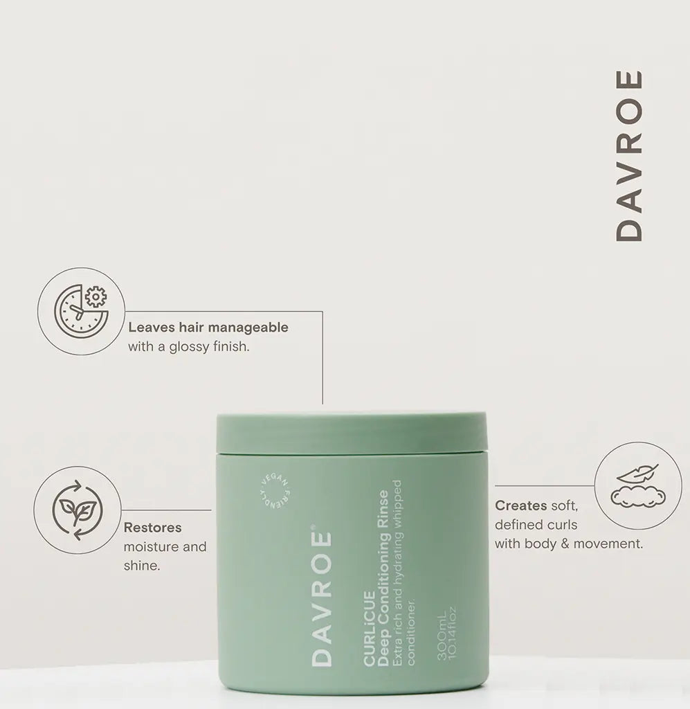Davroe Curlicue Complete Curly Hair Care Pack with Hair Oil & Wrap (6pc)
