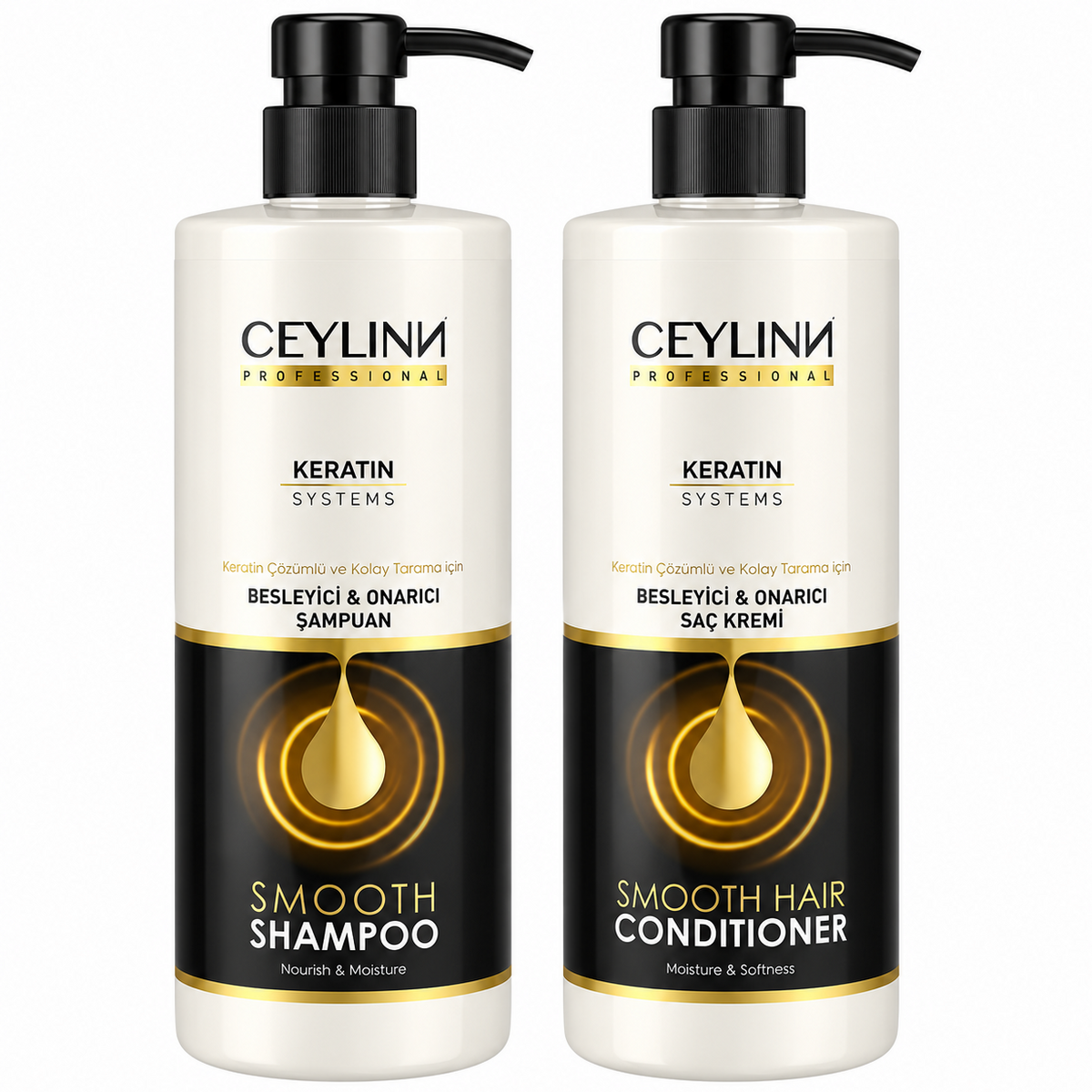 Ceylinn Smooth Hair Keratin Shampoo and Conditioner 500ml