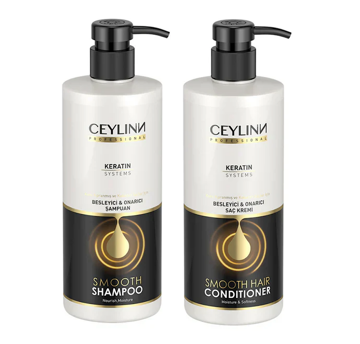 Ceylinn Smooth Hair Keratin Shampoo and Conditioner 500ml