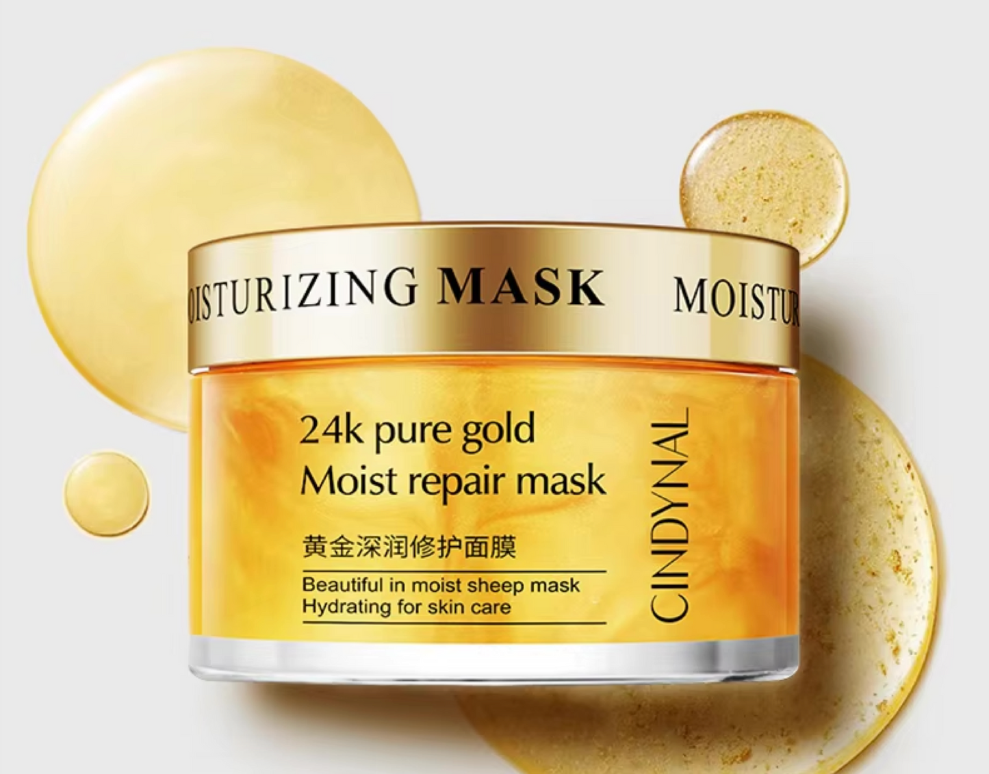 Cindynal Moisturizing Mask 24K Pure Gold Moist Repair 120g