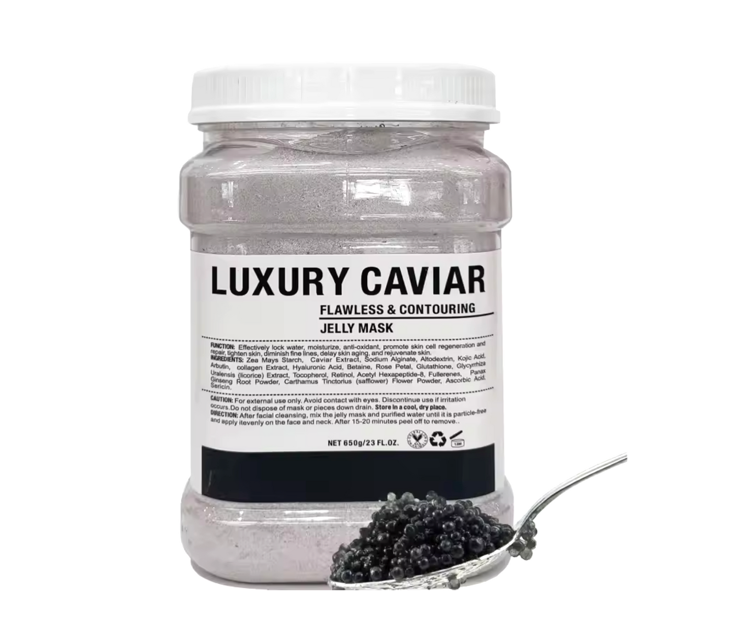 Crystal Jelly Mask Luxury Caviar Flawless and Contouring Peel 650g