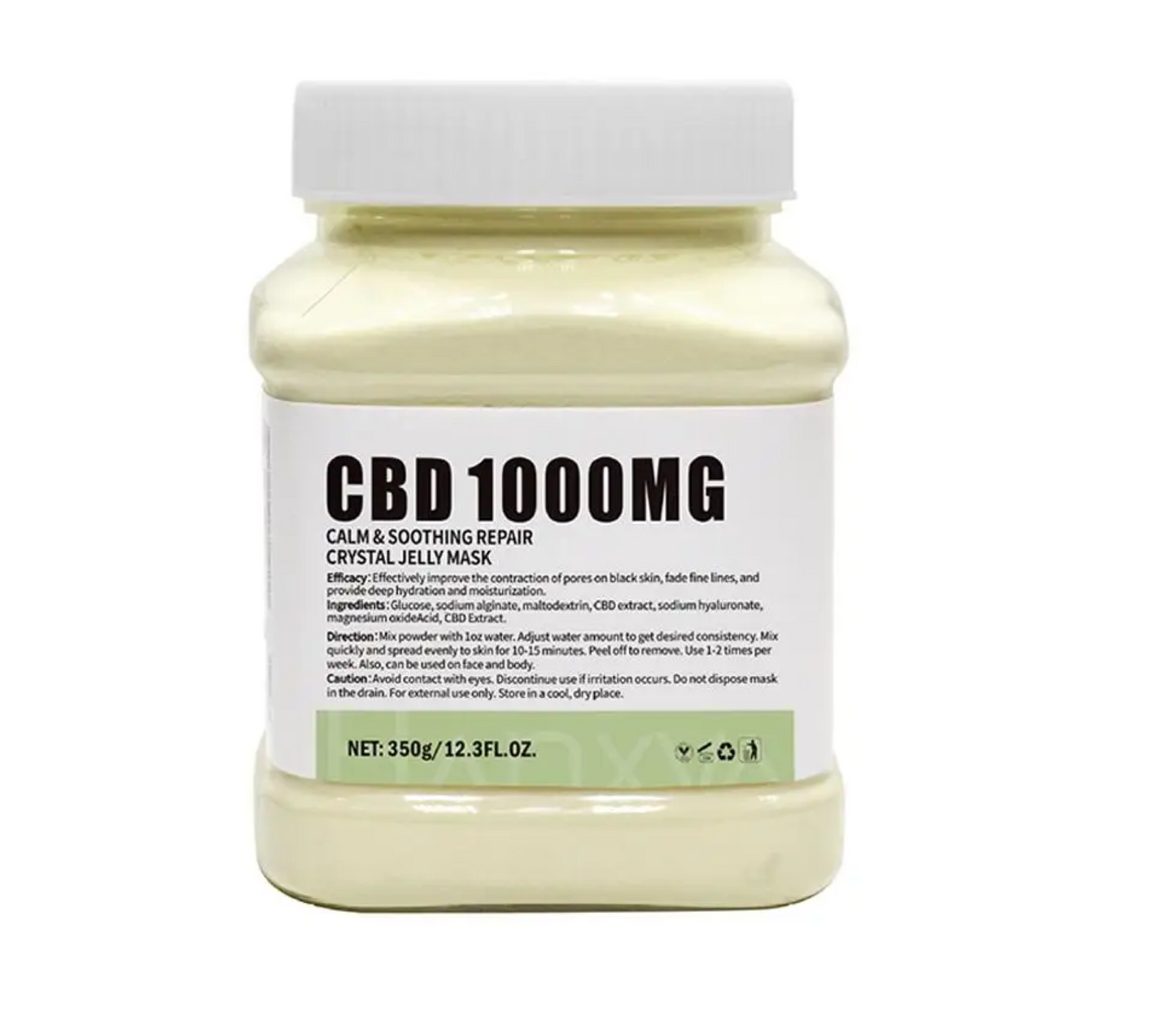 Crystal Jelly Mask Soothing Repair CBD 1000MG Peel 350g