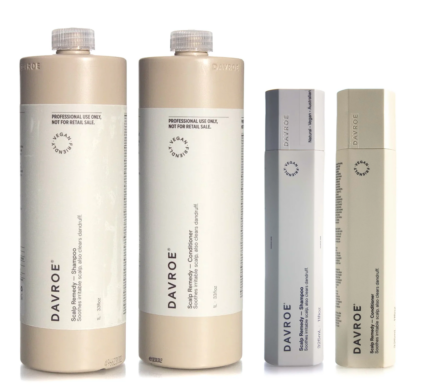 Davroe Scalp Remedy Shampoo and Conditioner 1L + Duo (4pc)