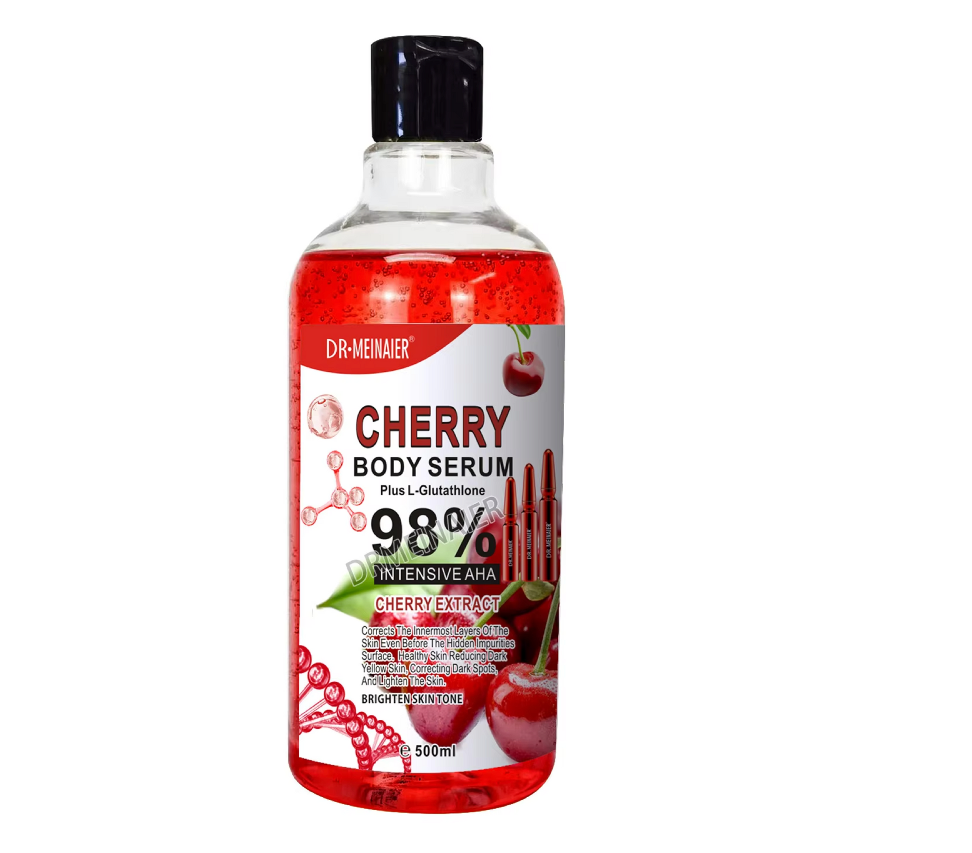 Dr Meinaier Cherry Body Serum Plus Glutathone 98% Intensive AHA 500ml