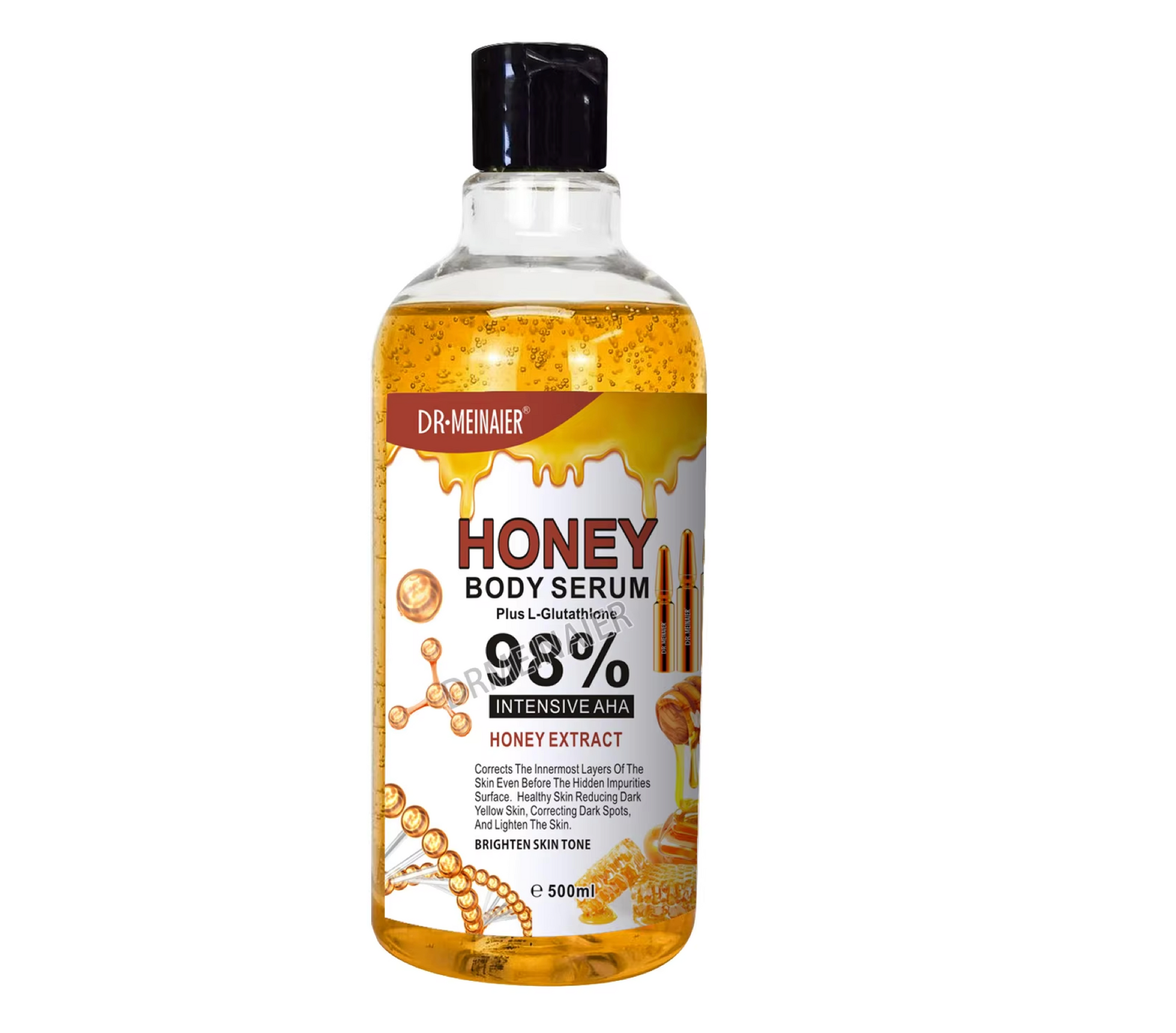 Dr Meinaier Honey Body Serum Plus Glutathone 98% Intensive AHA 500ml