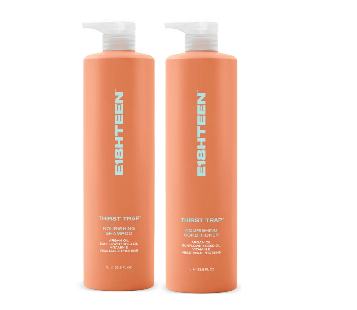 E18HTEEN Thirst Trap Nourishing Shampoo and Conditioner 1000ml