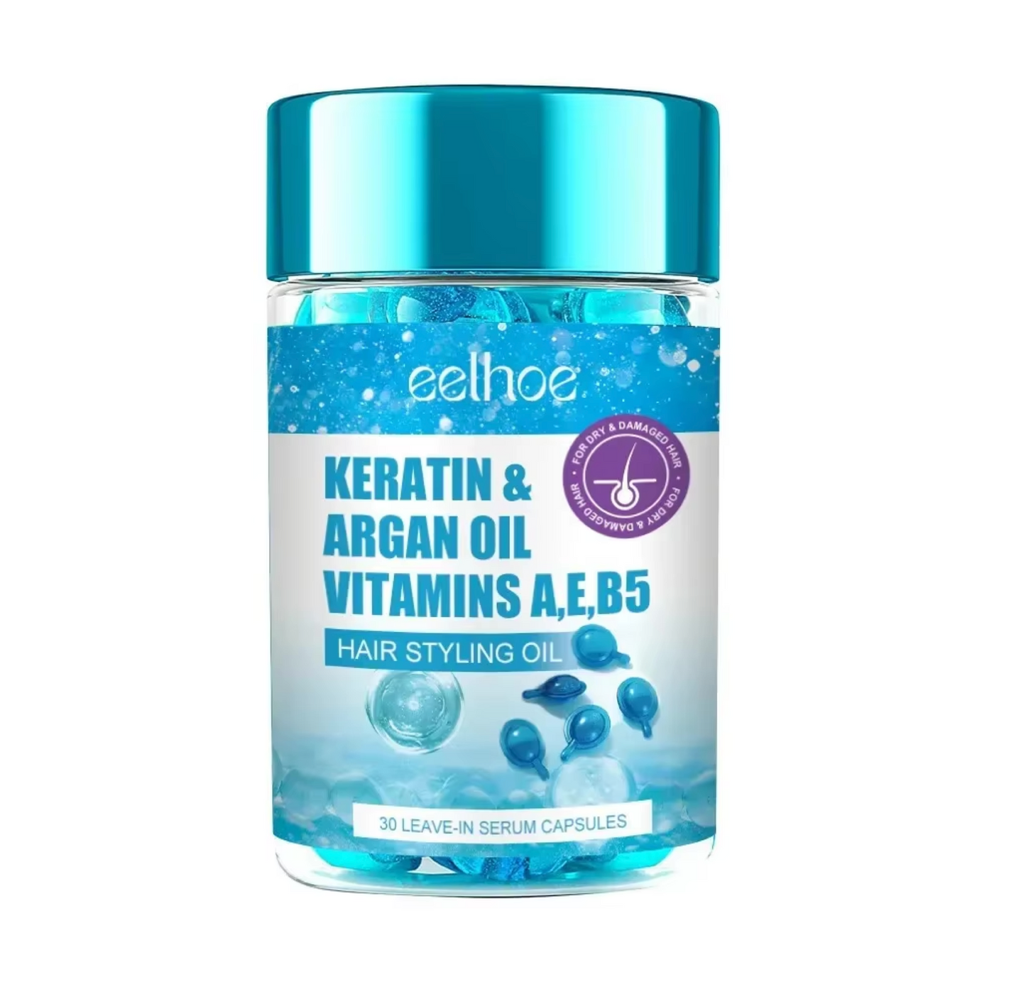 Eelhoe Hair Vitamins Keratin & Argan Oil (30pc)