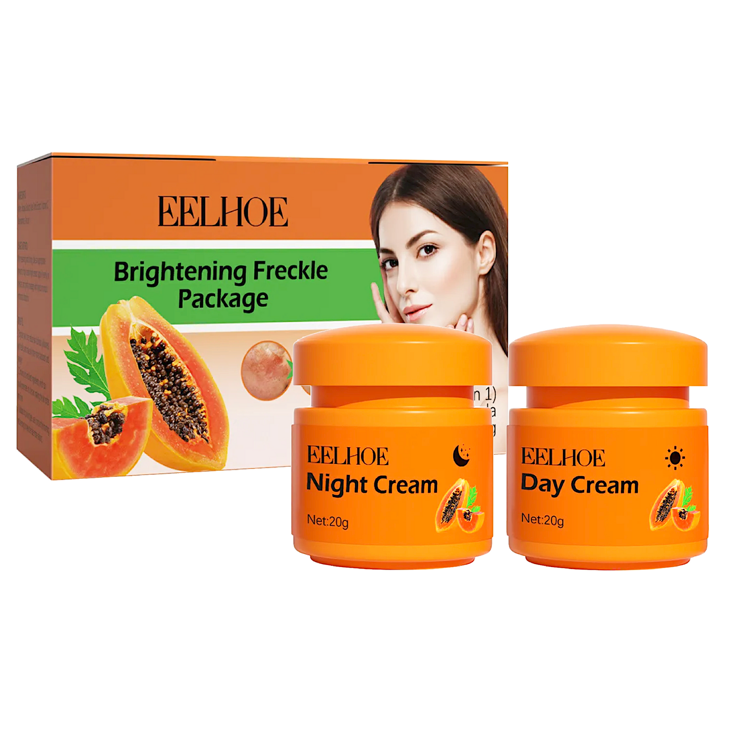 Eelhoe Brightening Freckle Day and Night Cream 20ml Duo