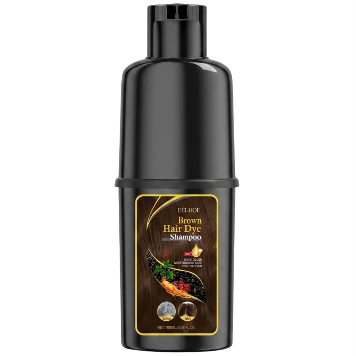 Eelhoe Brown Color Depositing Hair Dye Shampoo 100ml