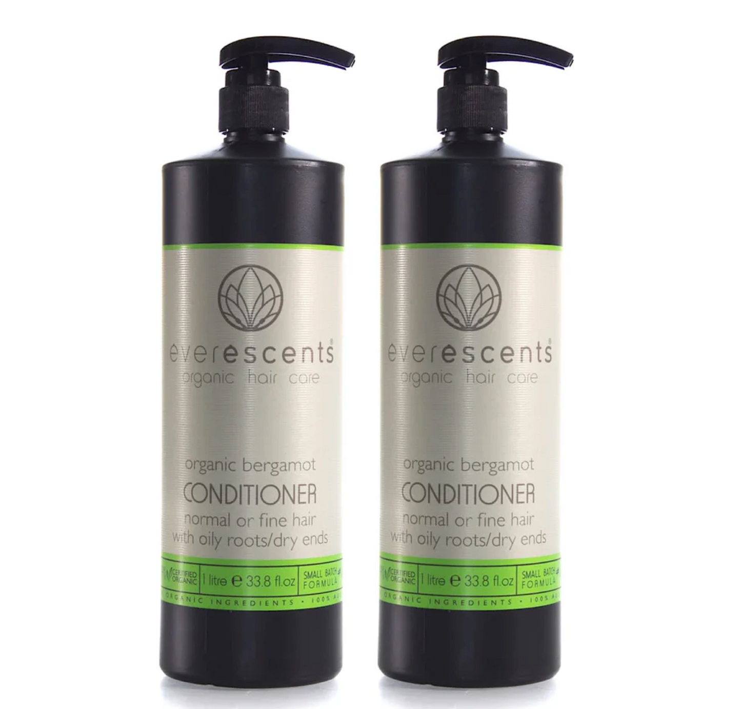 Everescents Organic Bergamot Conditioner 1000ml (2pc)