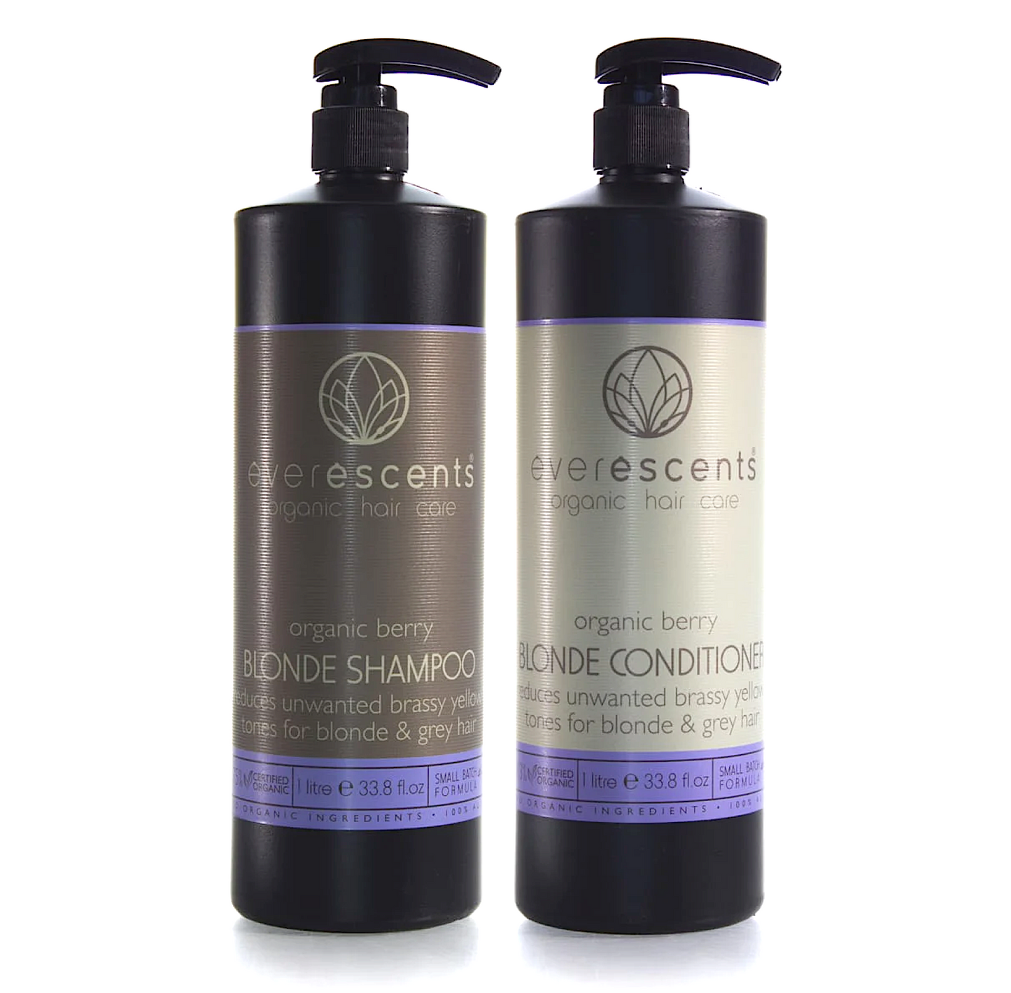 Everescents Organic Berry Blonde Shampoo and Conditioner 1000ml