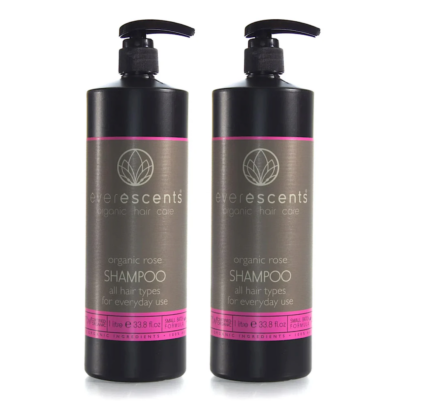 Everescents Organic Rose Hair Growth Shampoo 1000ml (2pc)