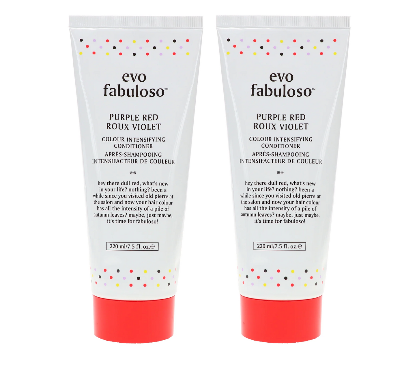 Evo Fabuloso Purple Red Colour Intensifying Conditioner 220ml (2pc)