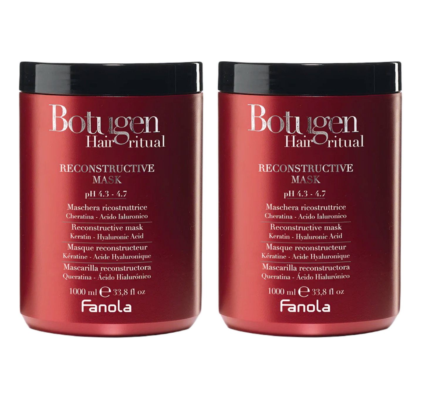 Fanola Botugen Reconstructive Keratin and Hyaluronic Mask 1000ml (2pc)