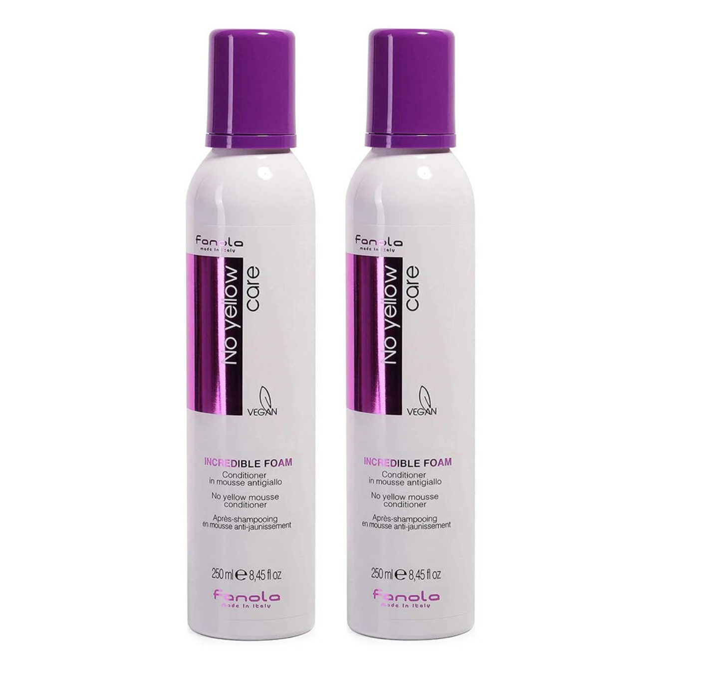 Fanola No Yellow Mousse Conditioner 250ml (2pc)