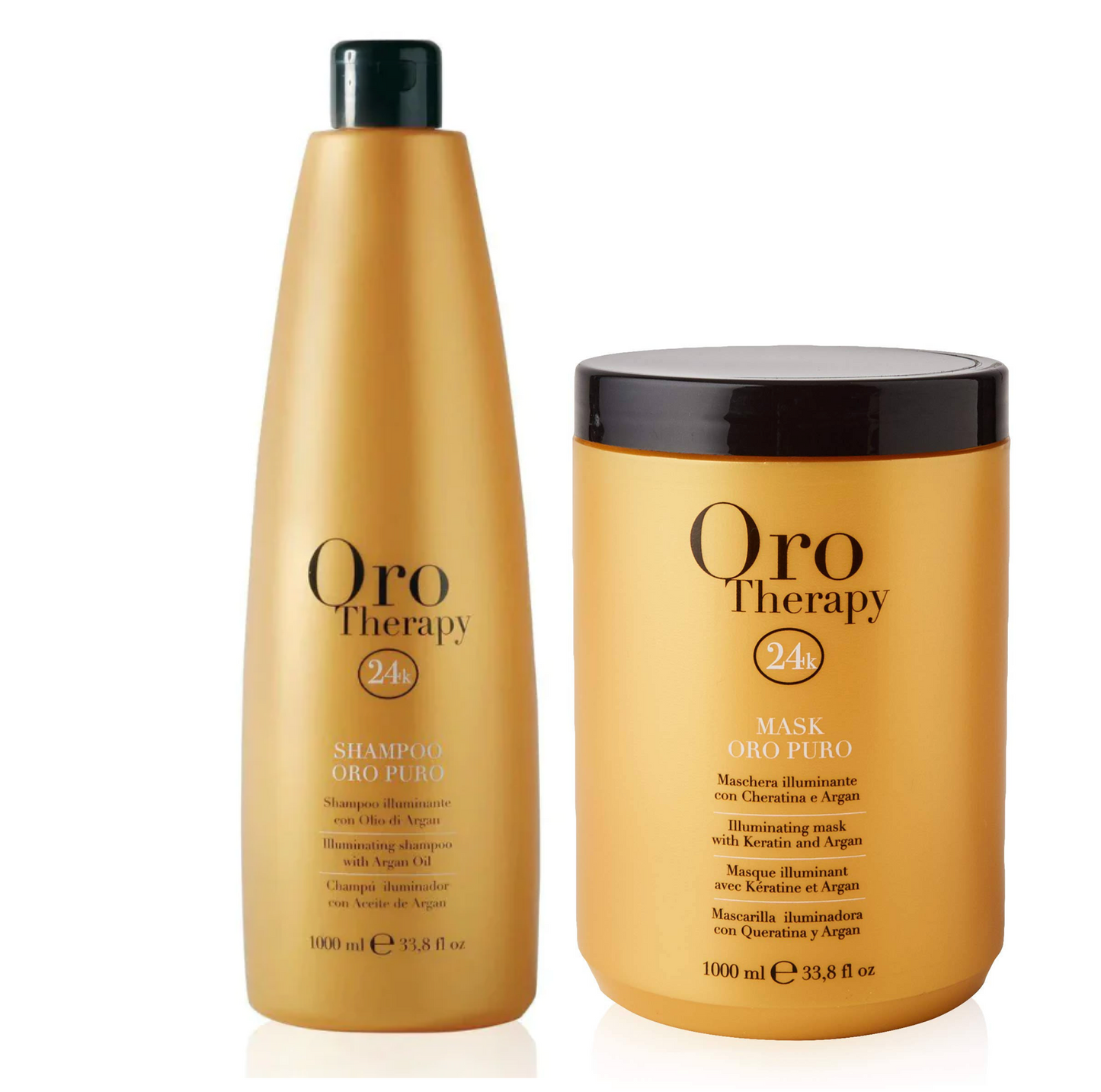 Fanola Oro Therapy 24K Argan Oil Shampoo and Mask 1000ml