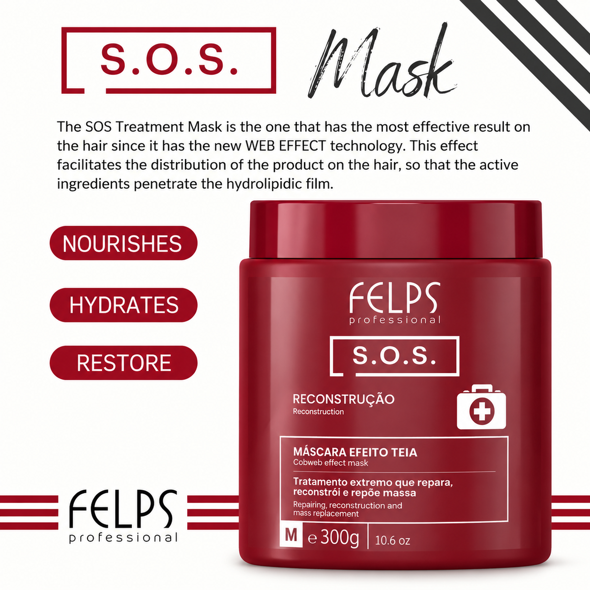 Felps Professional Resurrection Capillary SOS Mask Extreme Reconstruction 1kg
