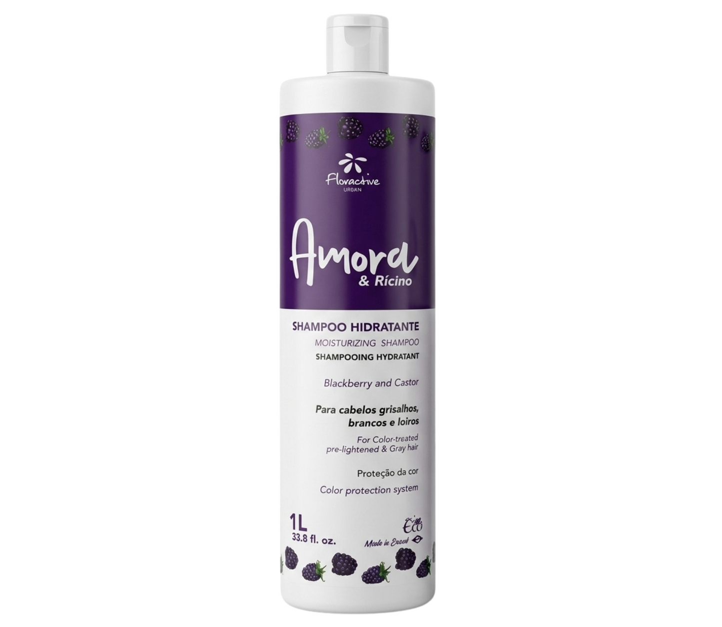 Floractive Amora Blackberry & Castor Shampoo 1000ml