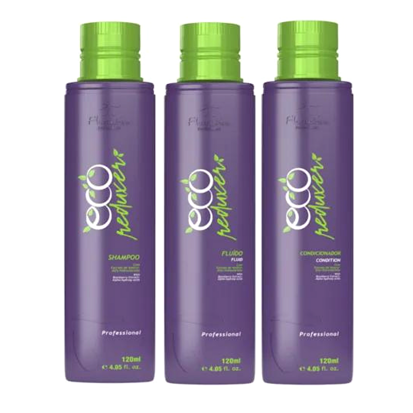 Floractive Nanoplasty Eco Volume Reducer Fluid, Shampoo and Mask 120ml (3pc)