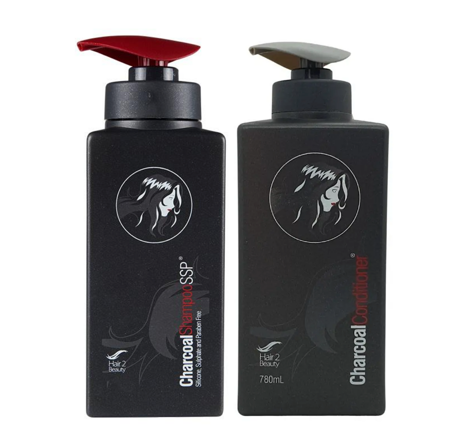 H2B Charcoal Shampoo SSP and Charcoal Conditioner 780ml