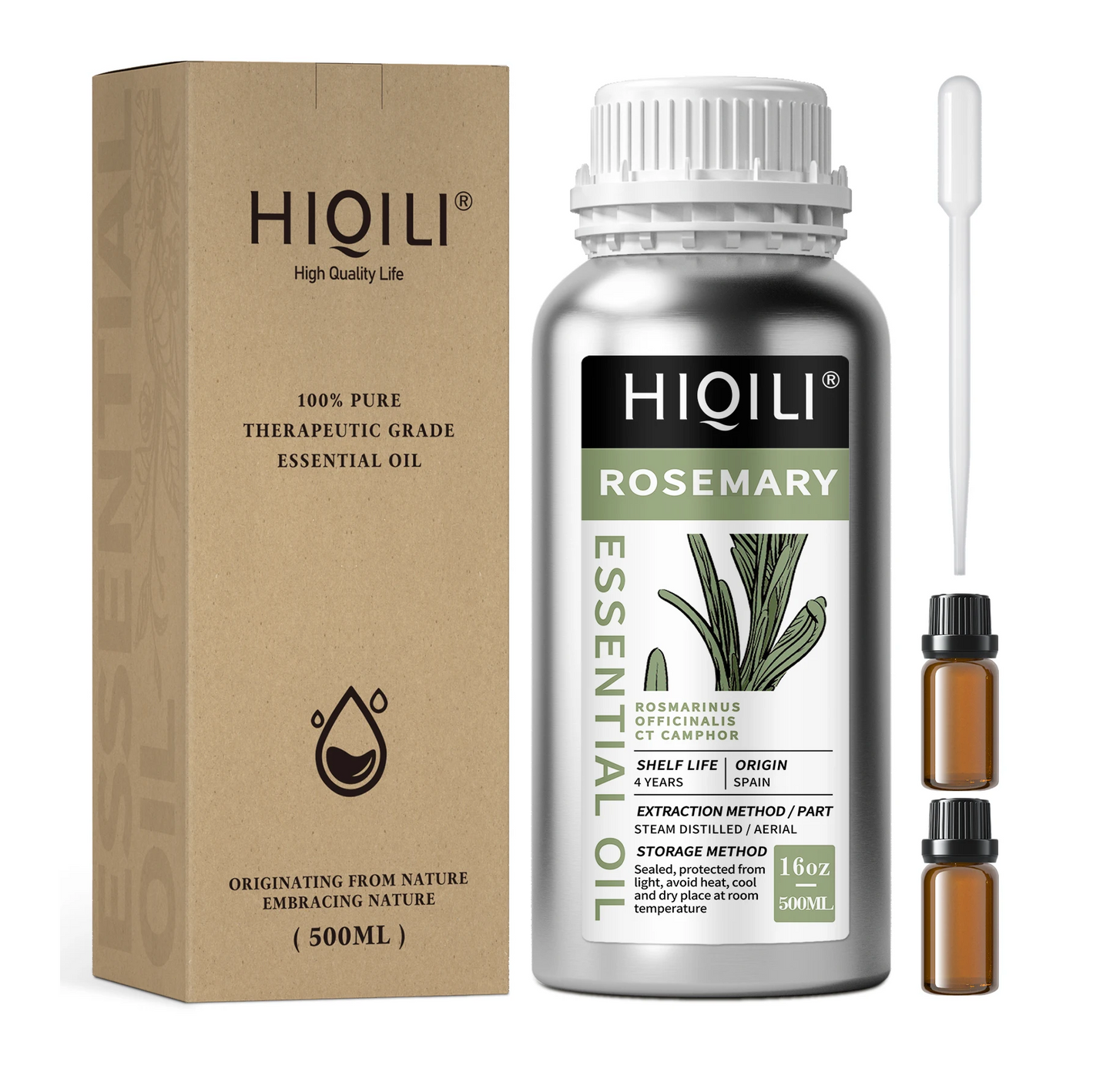 Hiqili Premium Rosemary Essential Hair Oil For Hair Growth 500ml
