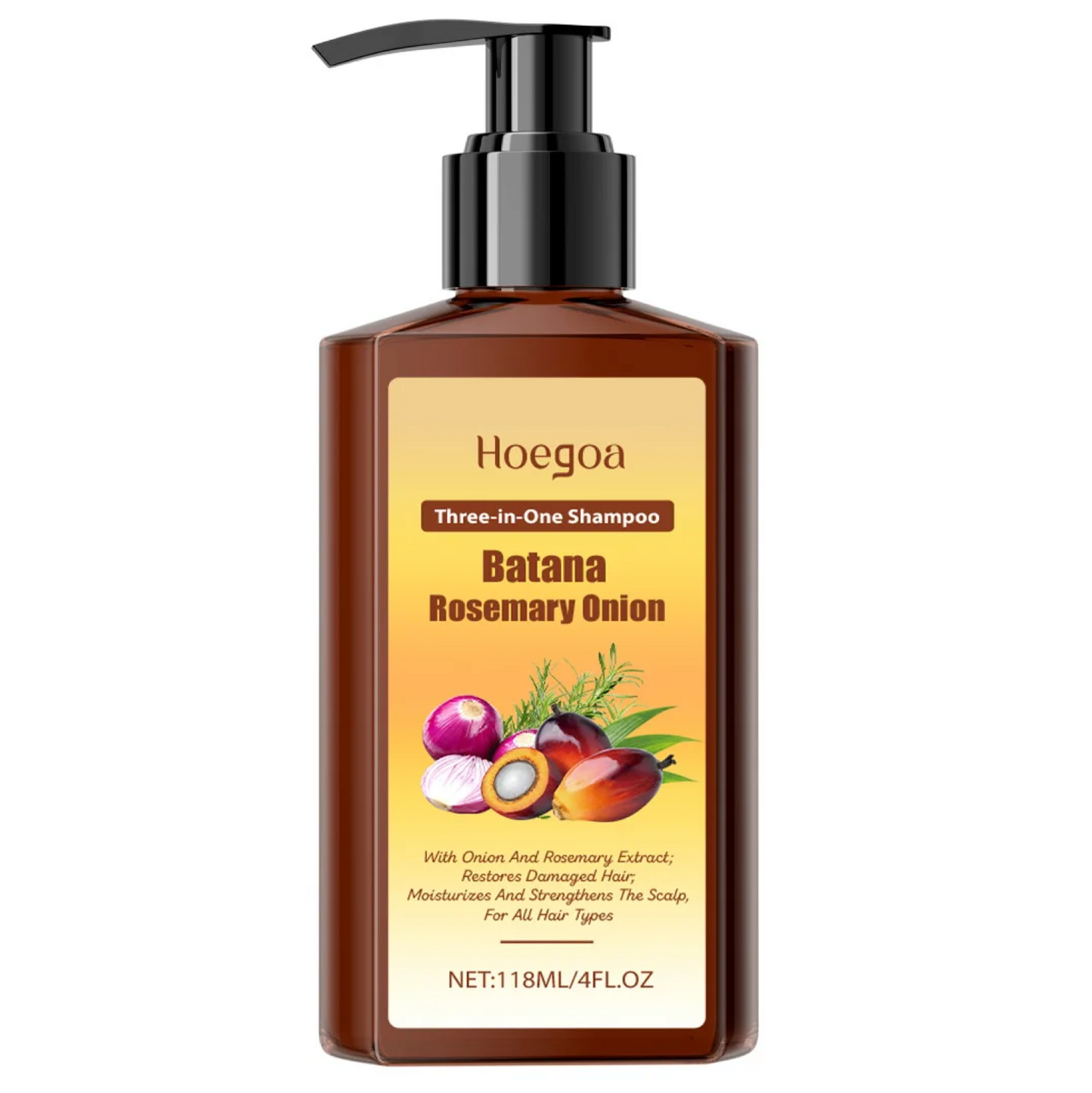 Hoegoa Batana Rosemary Onion 3 In 1 Shampoo 118ml