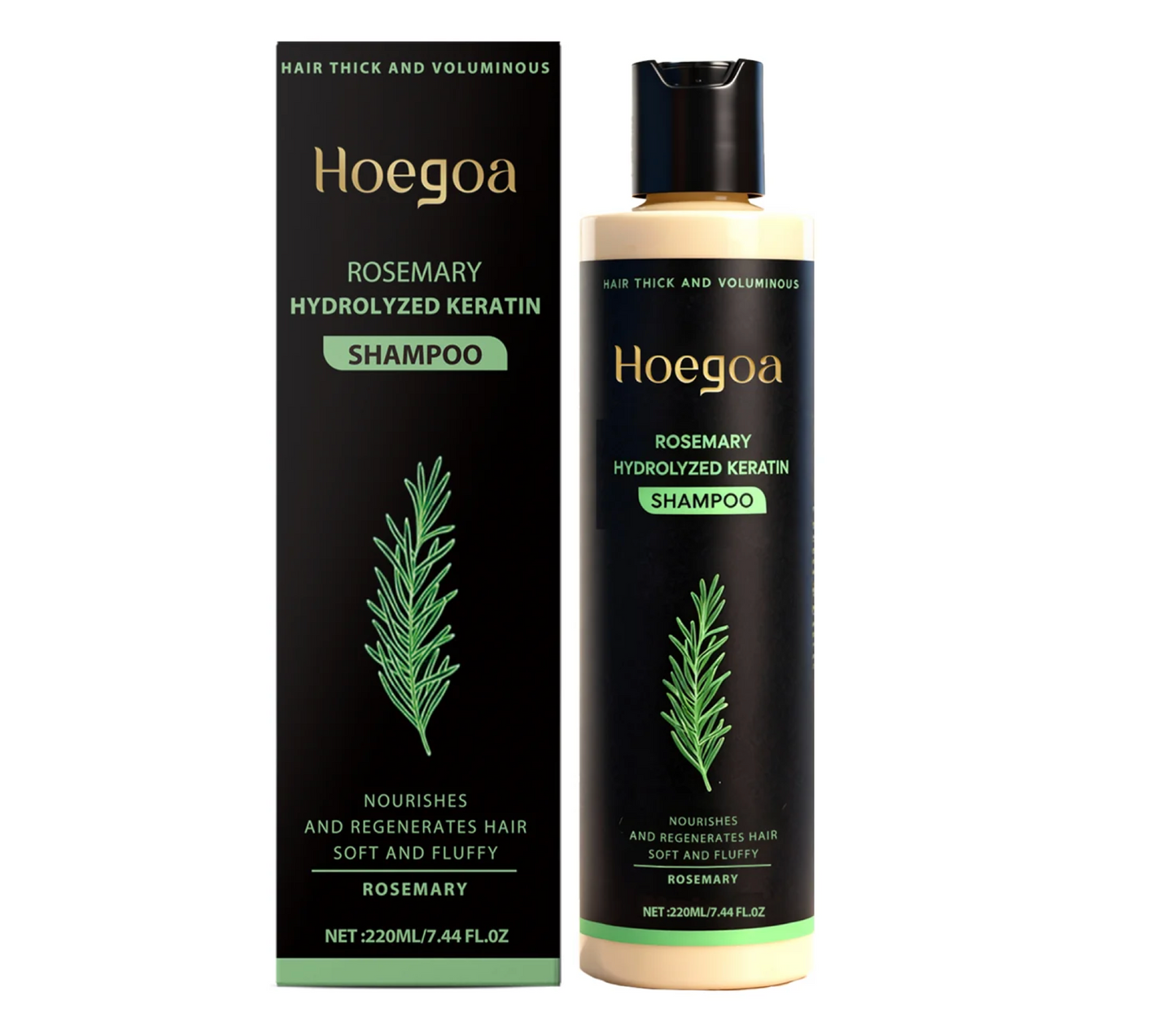 Hoegoa Rosemary Hydrolysed Keratin Shampoo Smoothing and Hair Growth