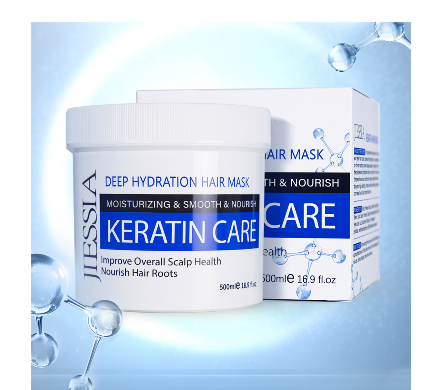 Jiessia Keratin Care Moisturising Deep Hydration Mask 500ml