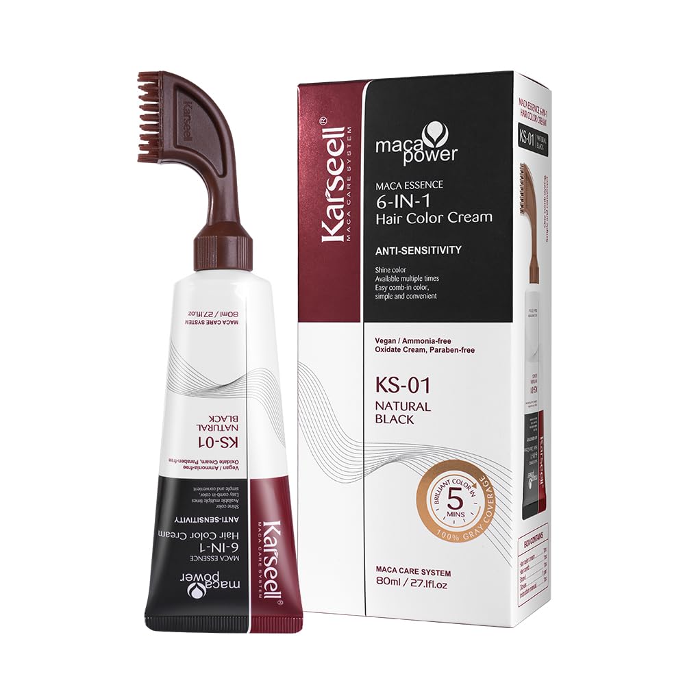 Karseell Maca Power 6 In 1 Hair Color Cream 80ml