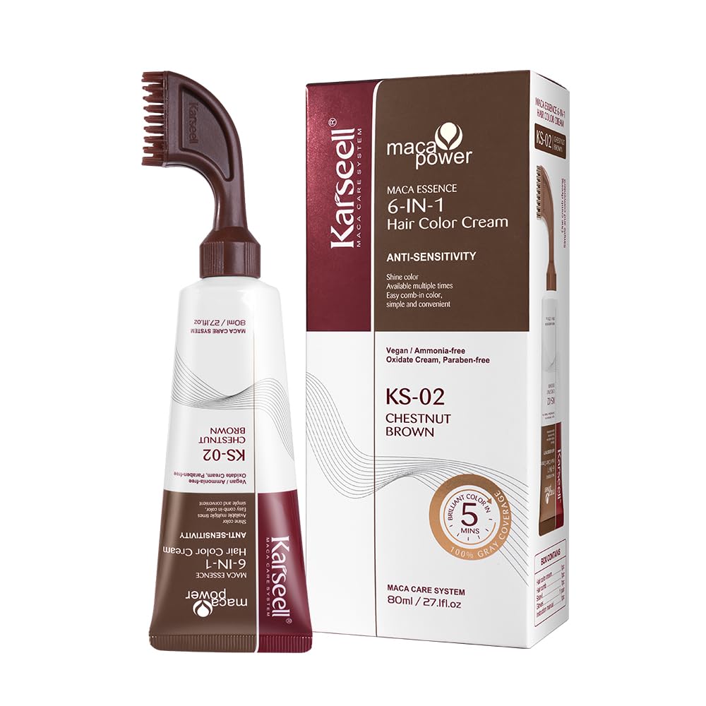 Karseell Maca Power 6 In 1 Hair Color Cream 80ml