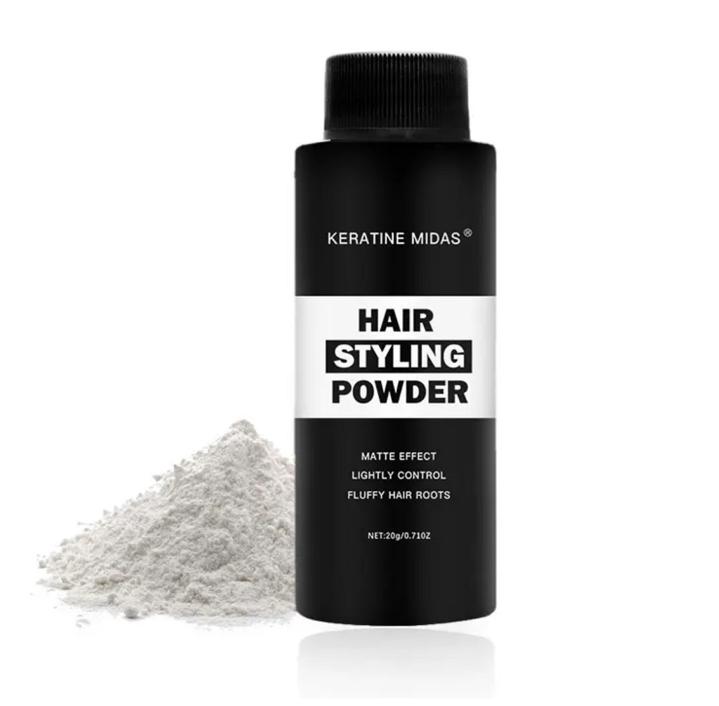 Keratine Midas Hair Styling Powder 20g duo