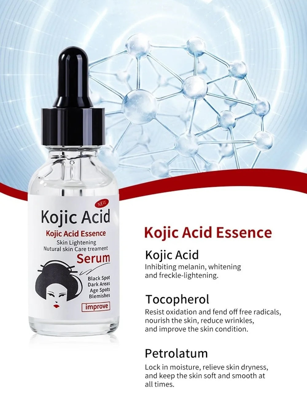 Kojic Acid Essence Anti Wrinkle Melanotech Face Serum 30ml