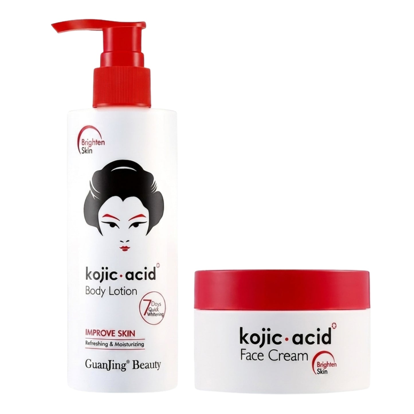 Kojic Acid Body Lotion and Face Cream Duo