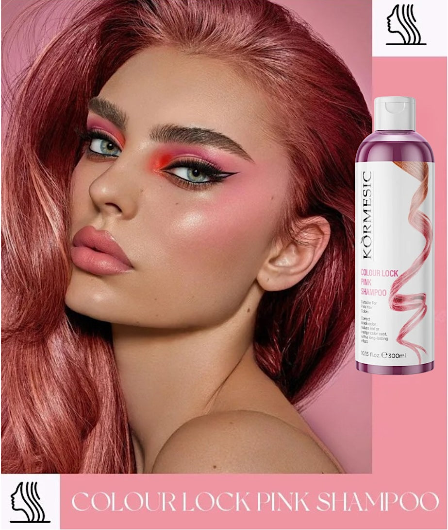 Kormesic Color Lock Pink Shampoo 300ml