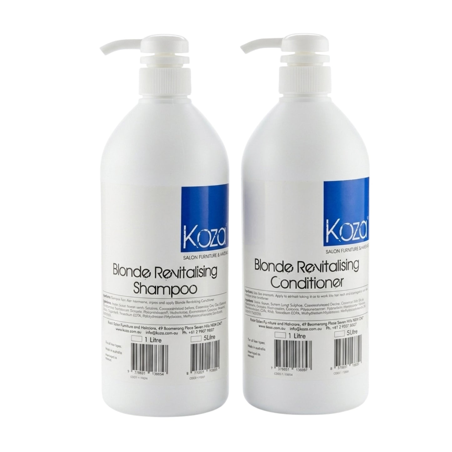Koza Blonde Revitalising Shampoo and Conditioner 1000ml