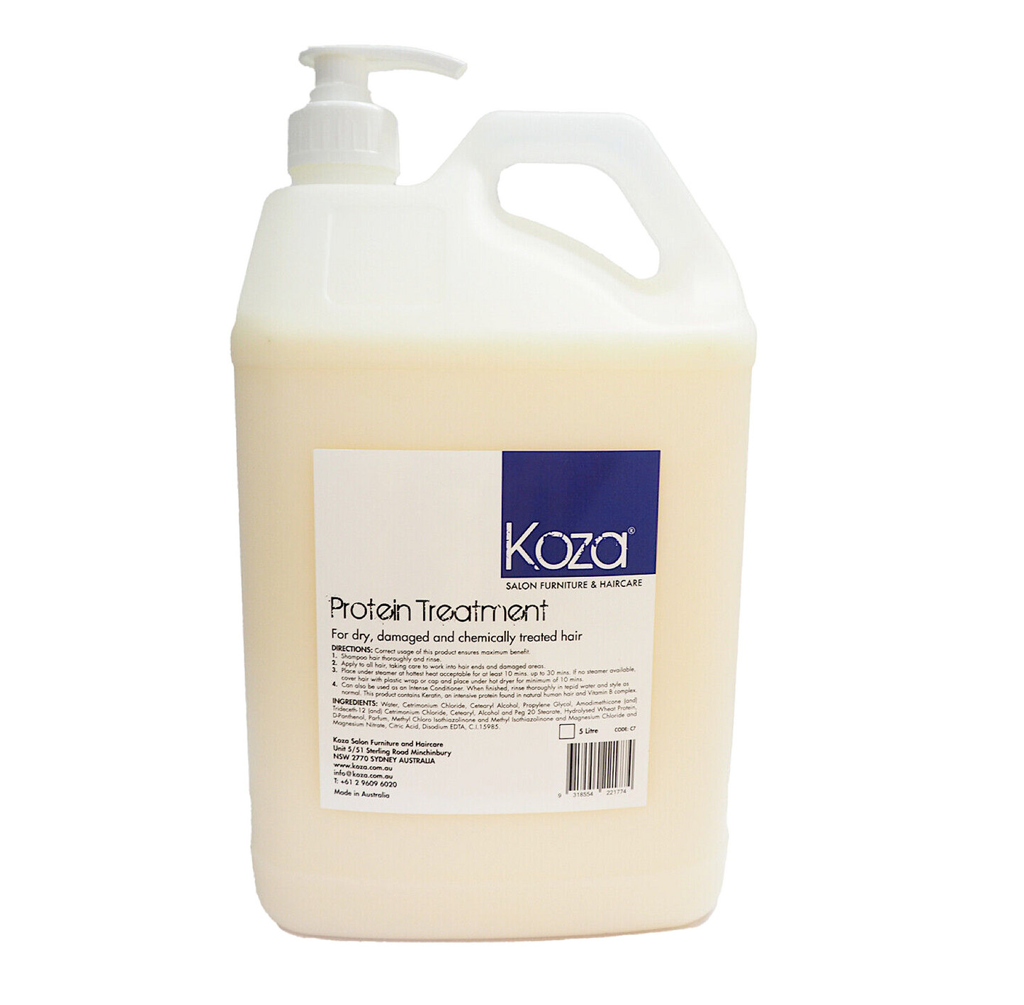 Koza Protein Treatment For Damaged Hair 5L