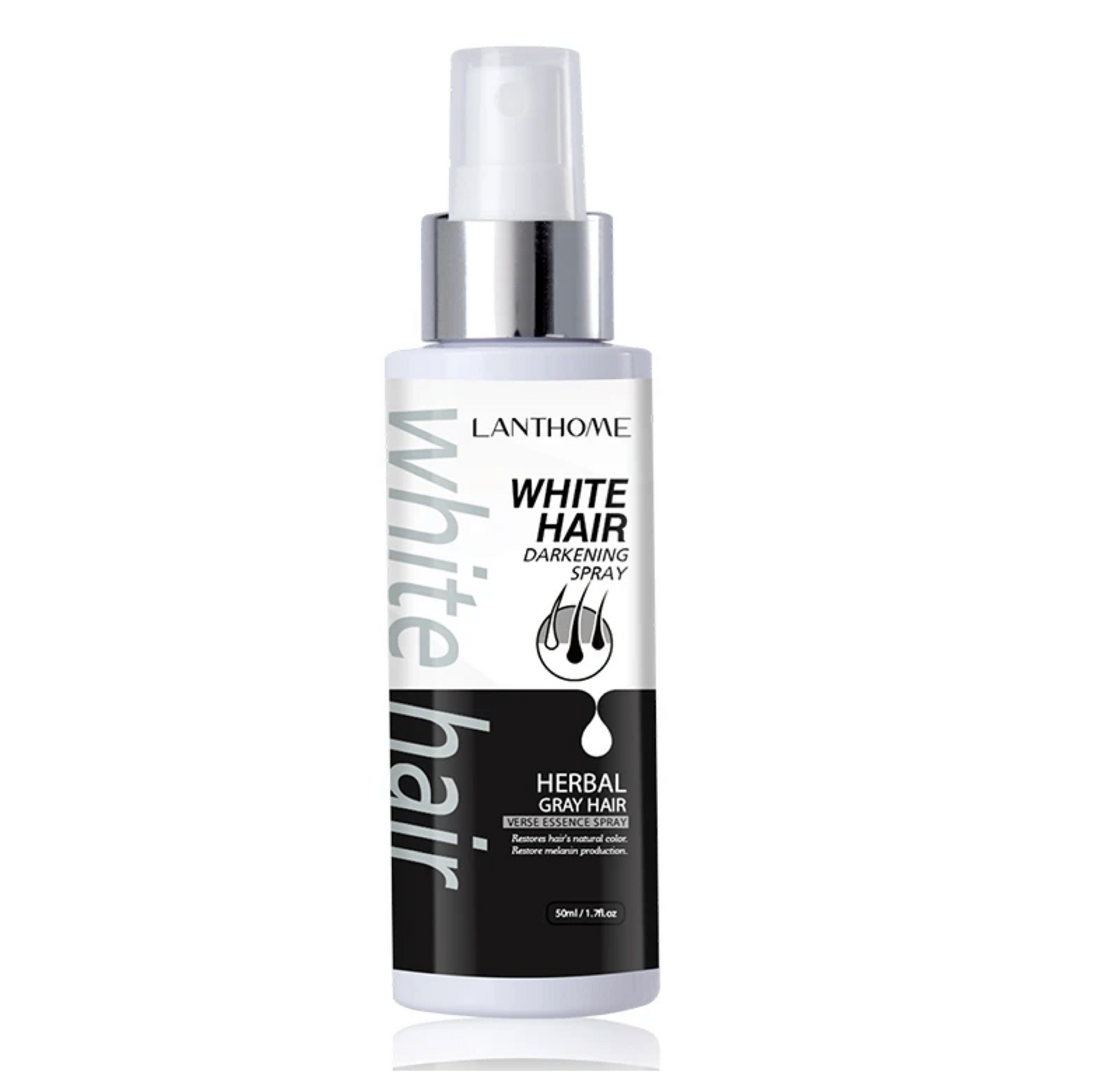 Lanthome White Hair Darkening Hair Spray Herbal Grey Hair 50ml