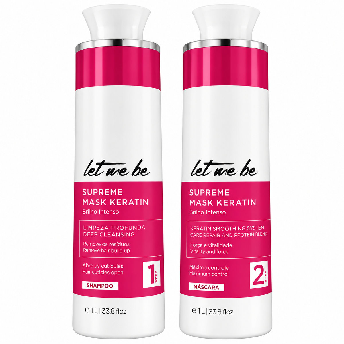 Let Me Be Supreme Keratin Protein Smoothing 1L + Deep Cleaning Shampoo 1L