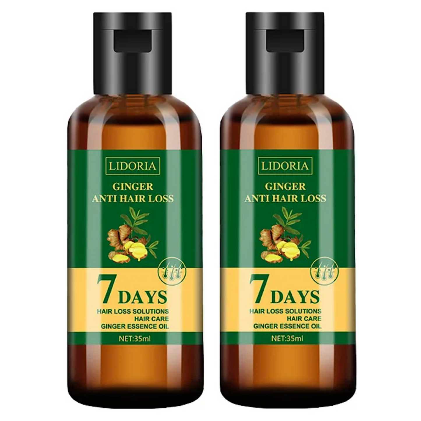 Lidoria Ginger Anti Hair Loss 7 Days Oil 35ml (2pc)