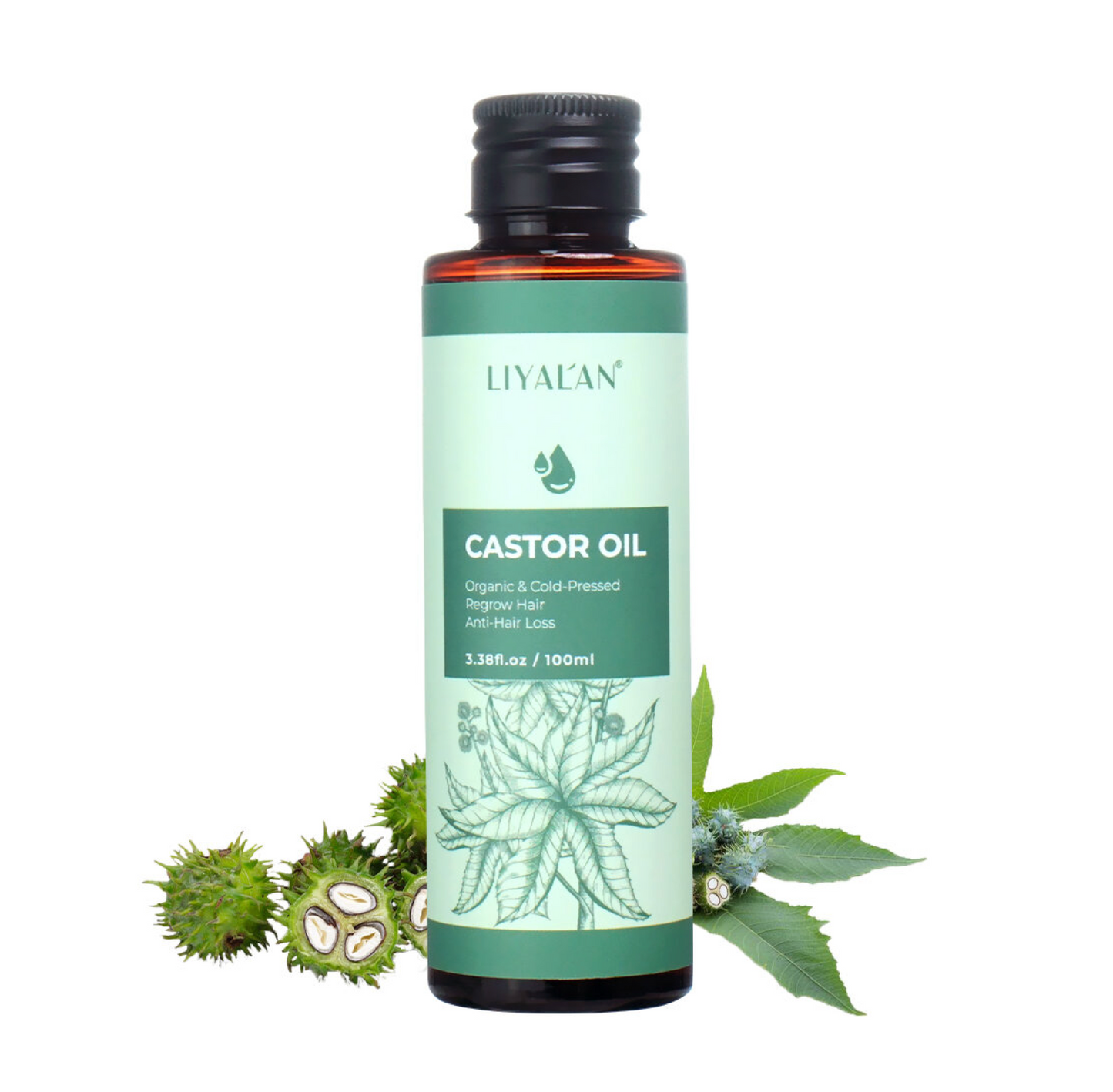Liyalan Castor Oil Cold Pressed Hair Regrowth 100ml