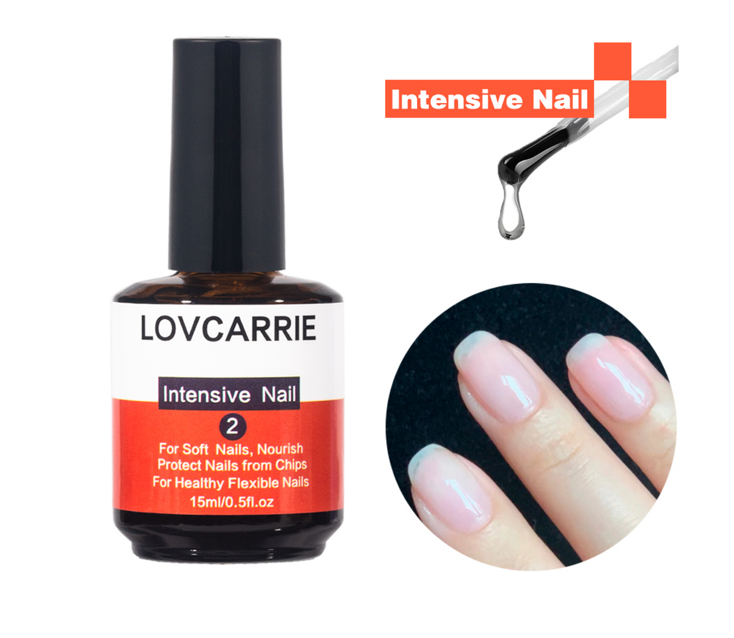 Lovcarrie Intensive Nail 2 Treatment Growth Formula 15ml