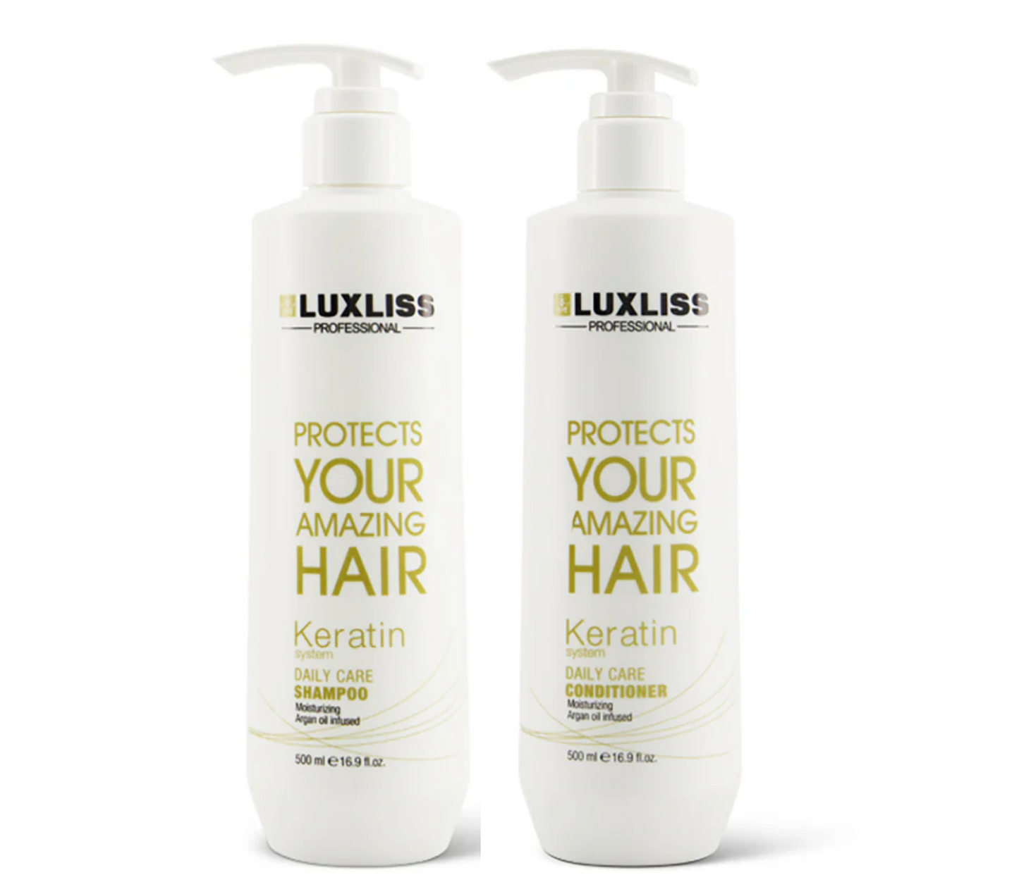 Luxliss Keratin Daily Care Shampoo and Conditioner 500ml