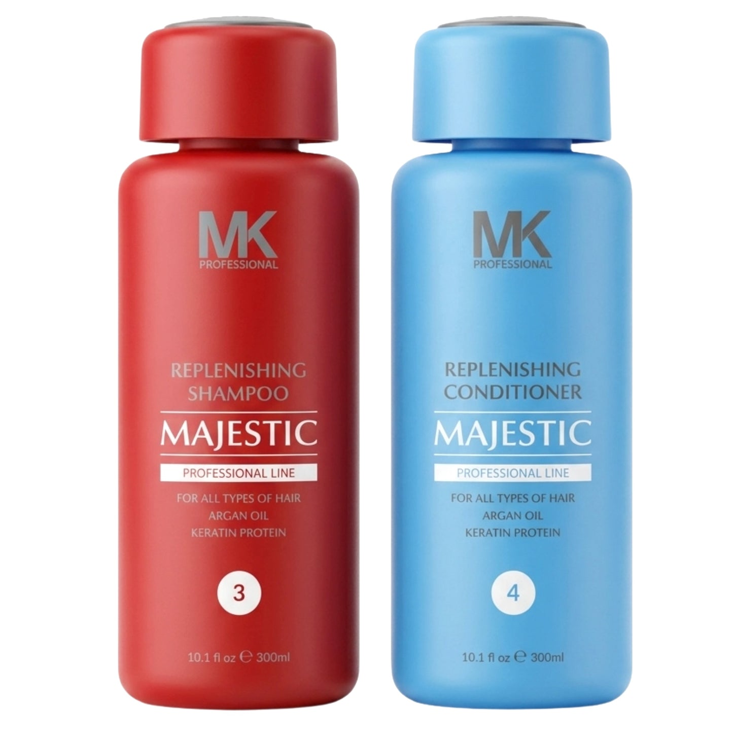 MK Professional Majestic Replenishing Keratin Shampoo & Conditioner 300ml